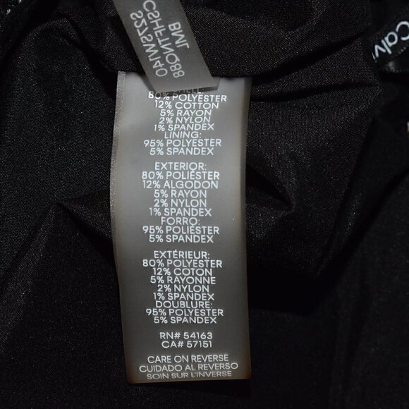 Calvin Klein Multi Color Sophisticated Office Wear Textured Skirt Size 6 - Picture 9 of 9